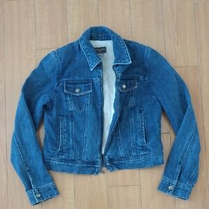 Banana Republic NEW Highest Quality Jean Jacket Coat SHERPA FUR LINED Sz Size M